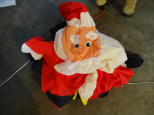 Inflatable Santa with the pump