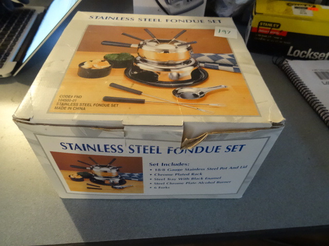 Stainless steel fondu Set