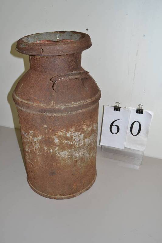 lot 60 image: Milk Can