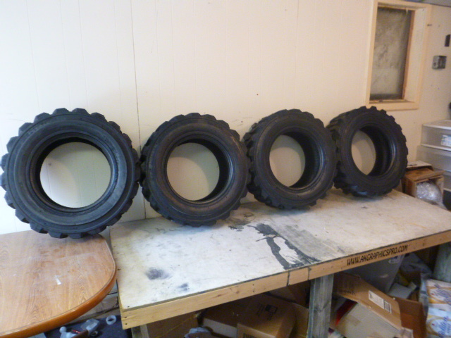 4 New Allied RBT Skidloader Tires