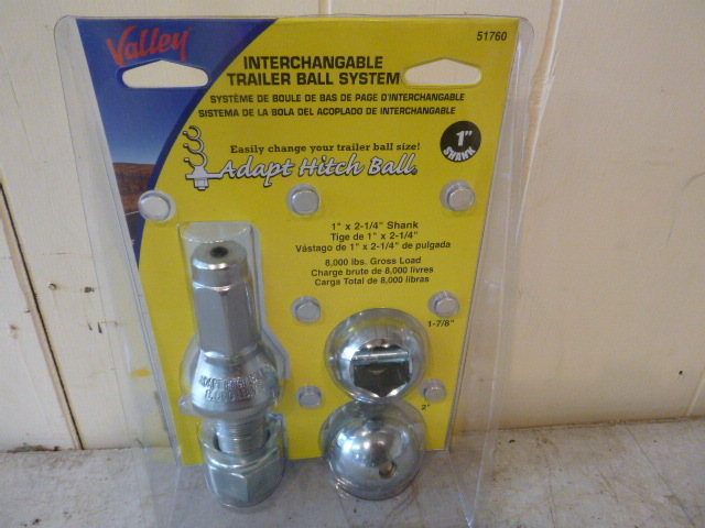 Valley Interchangeable Trailer Ball System