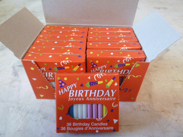 12 Boxes of Birthday Candles
