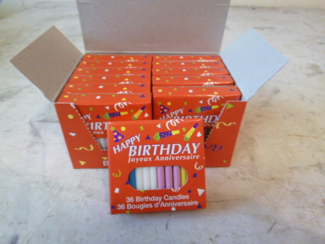 12 Boxes of Birthday Candles