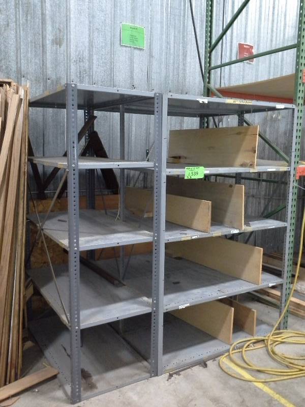 Metal utility shelving