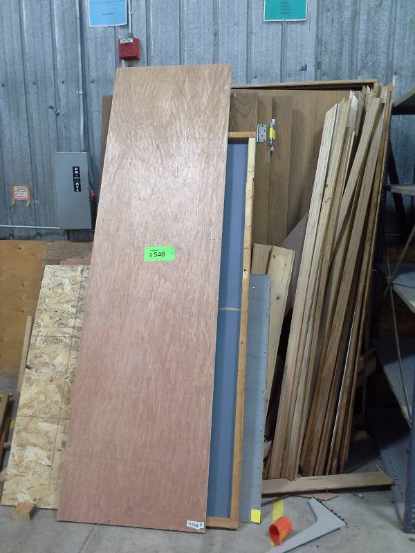 Miscellaneous lot of trim, doors, other lumber