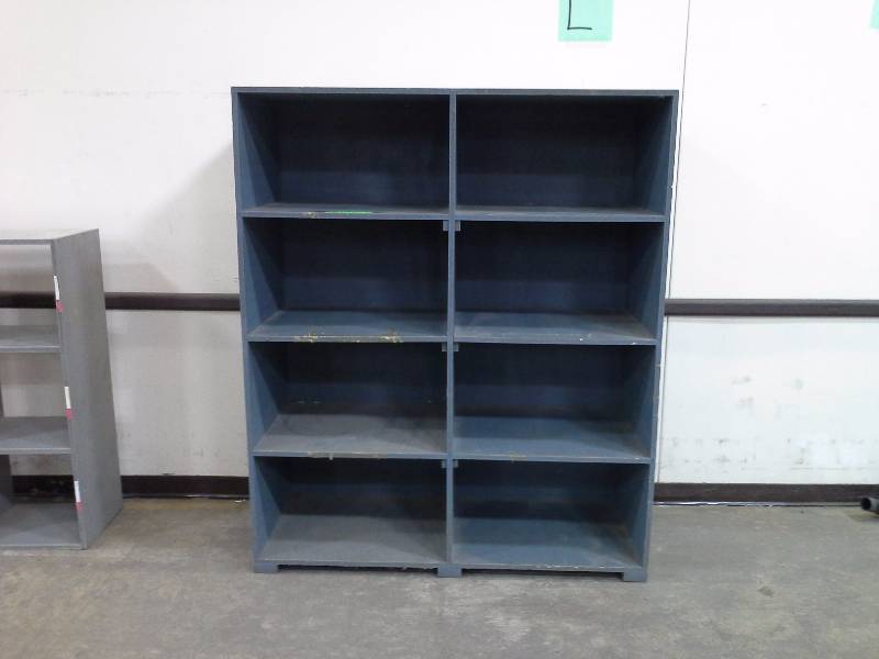 Wooden shelves