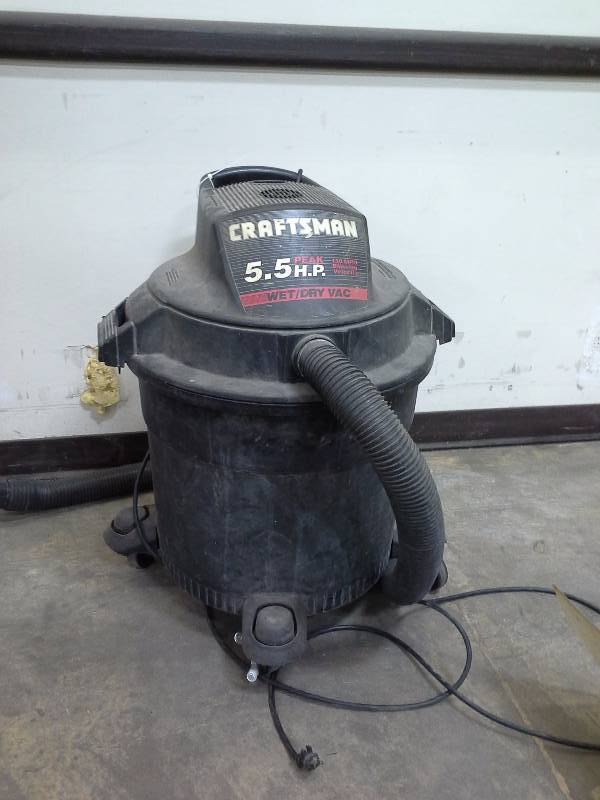 Craftsman 5.5 hp wetdry vac