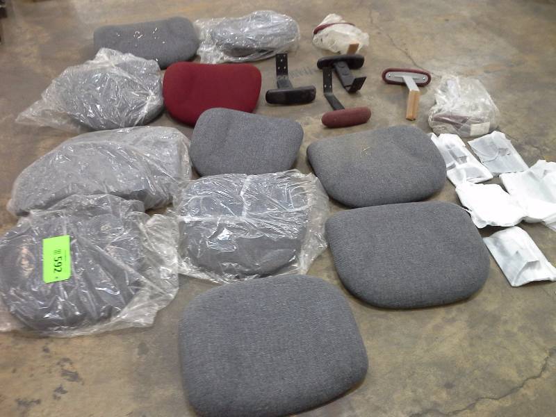 Boneyard of chair parts and pieces