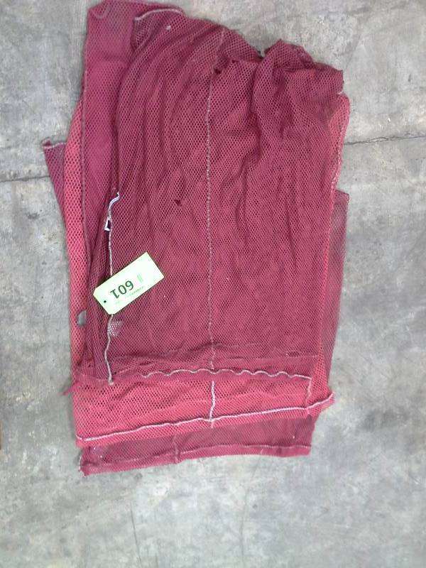 Lot of (three) mesh cloth bags
