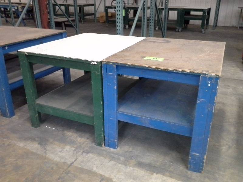 (2) wooden tables