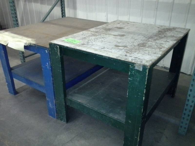Pair of tables, wooden