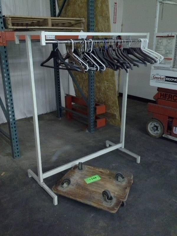 Coat rack and two carts
