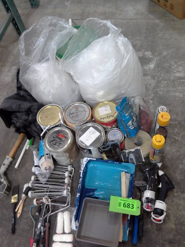 Painting supply lot