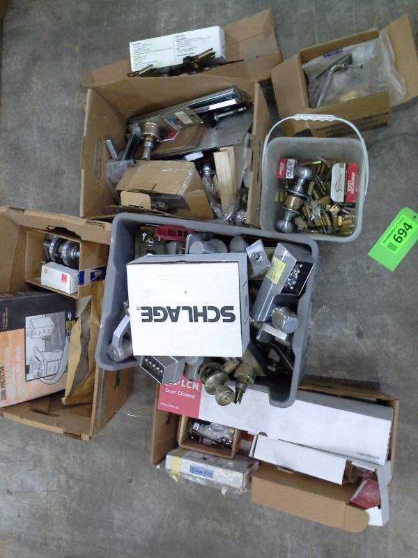 Large miscellaneous door parts lot