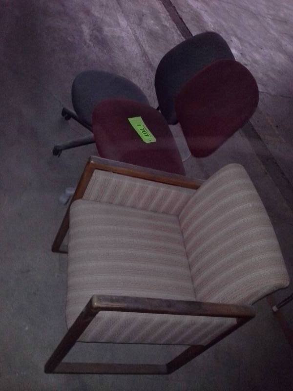 Miscellaneous chair lot, (three)