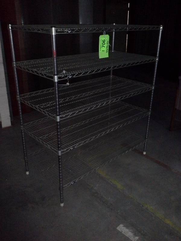 Wire cart, five shelves. NSF