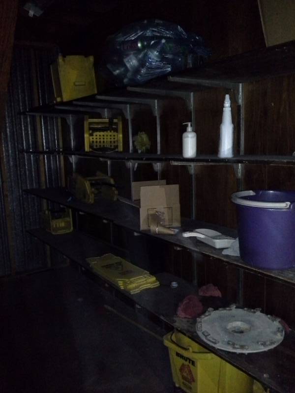 Contents of janitor closet