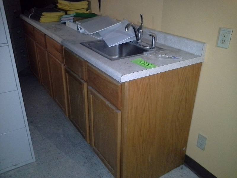 Kitchen cabinets with sink