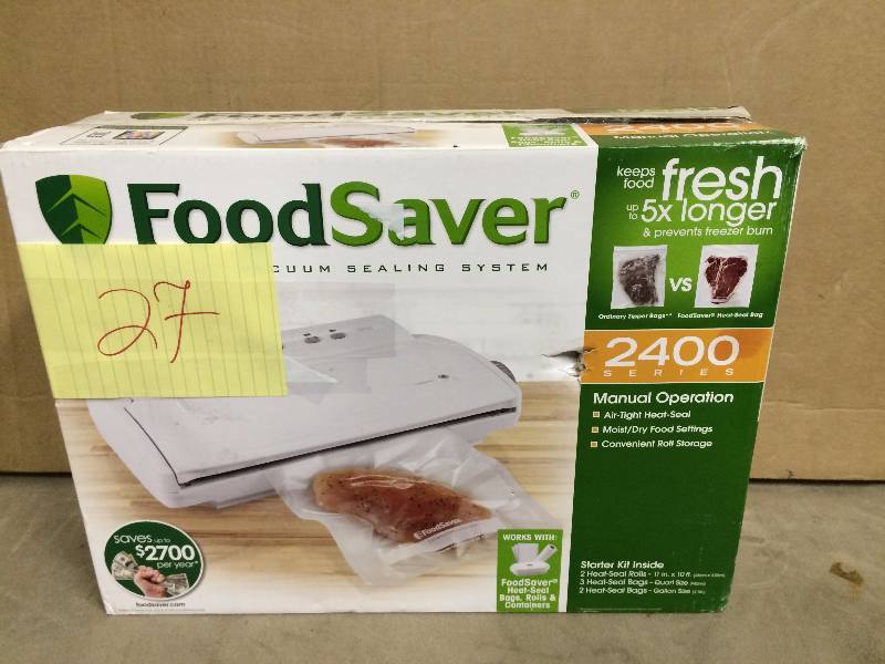 Food Saver 2400 Series tested works