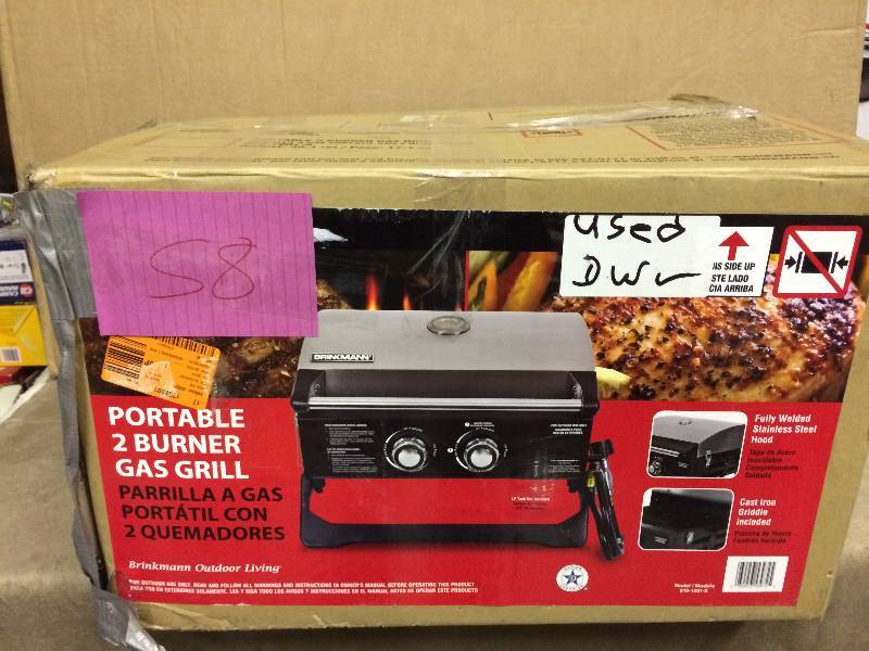 Brinkman 2 burner gas grill used