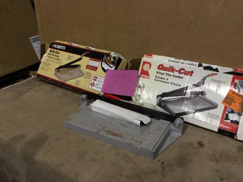 Lot of 2 Vynil Tile Cutters