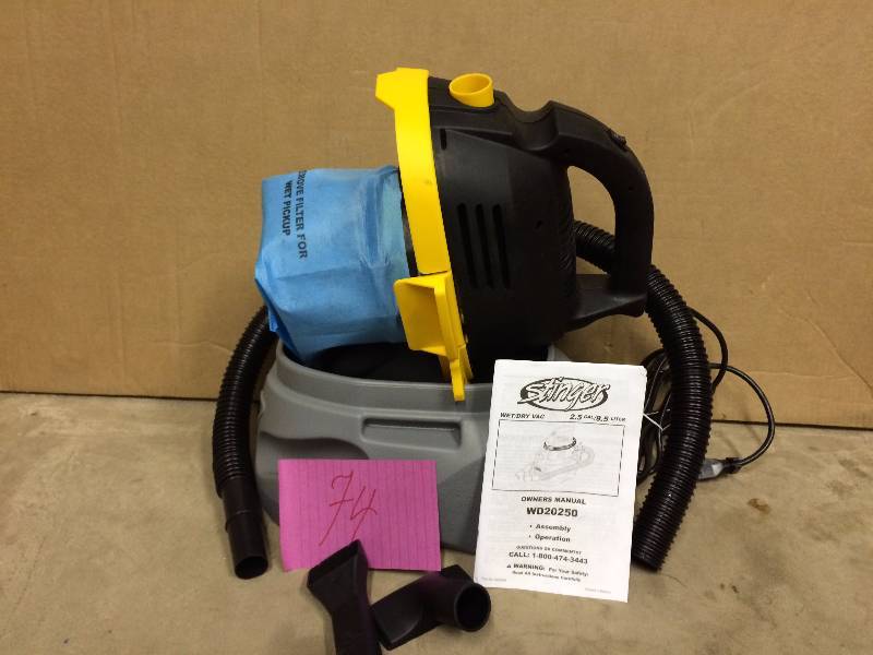 Stinger 2.5 Gal Vac New
