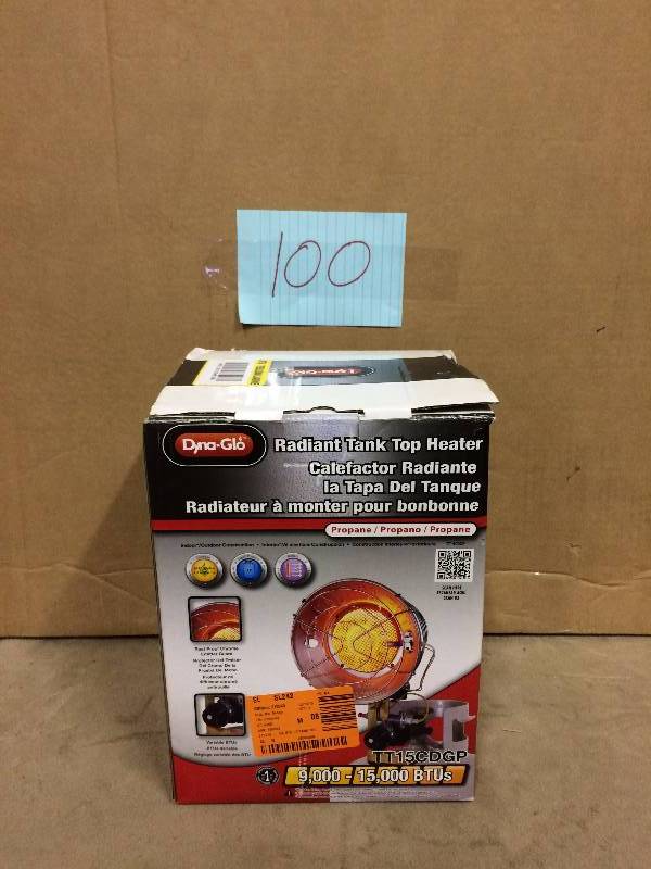 Dyna Glo Radiant Tank Top Heater New