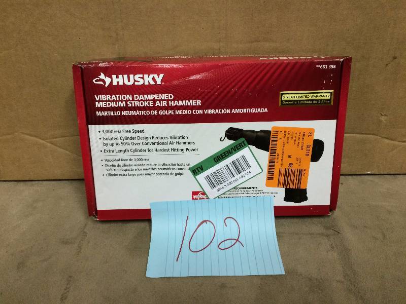 Husky Vibration Dampened Medium Stroke Air Hammer