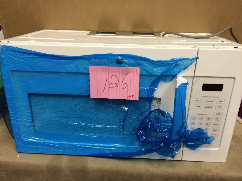 GE 1.6 cu. ft. Over the Range Microwave in White New