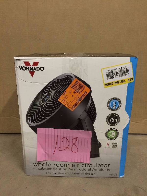 Vornado Room Air Circulator tested works