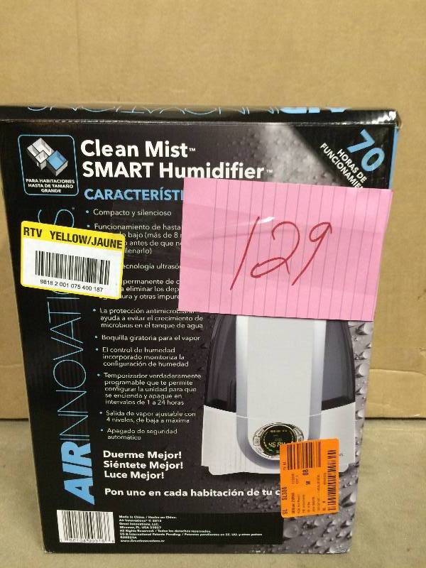 Clean Mist Smart Humidifier Used tested works