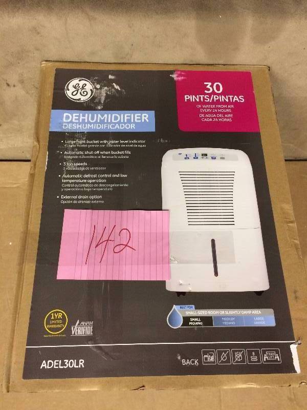GE 30 Pints Dehumidifier ADEL30LR