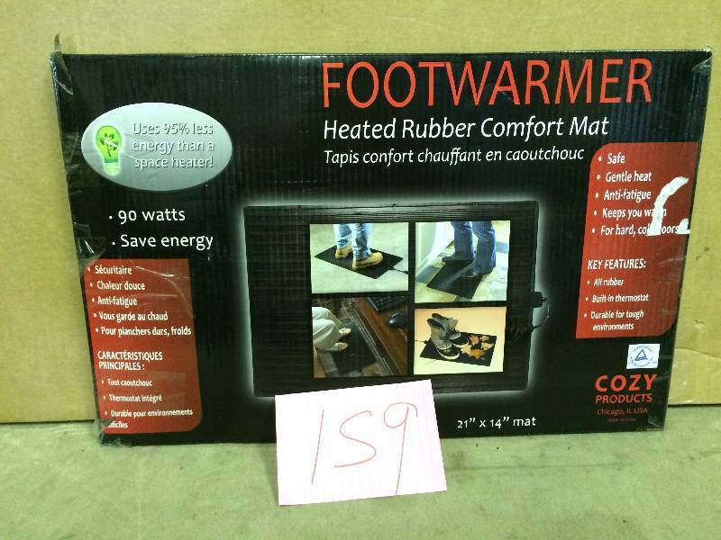 Footwarmer Heated Rubber Mat tested works