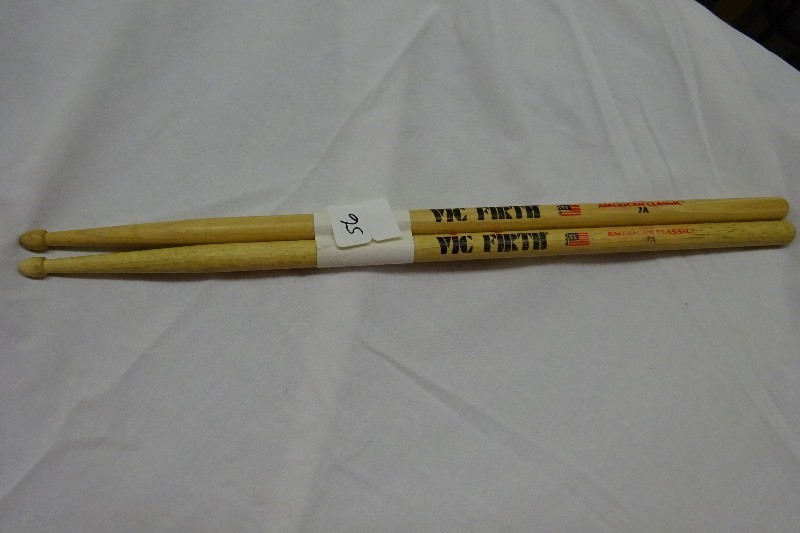 lot 56 image: Vic Firth 7A American Classic Pair of drum sticks