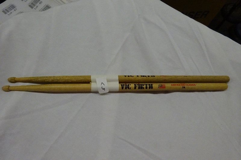 lot 57 image: Vic Firth 7A American Classic Pair of drum sticks