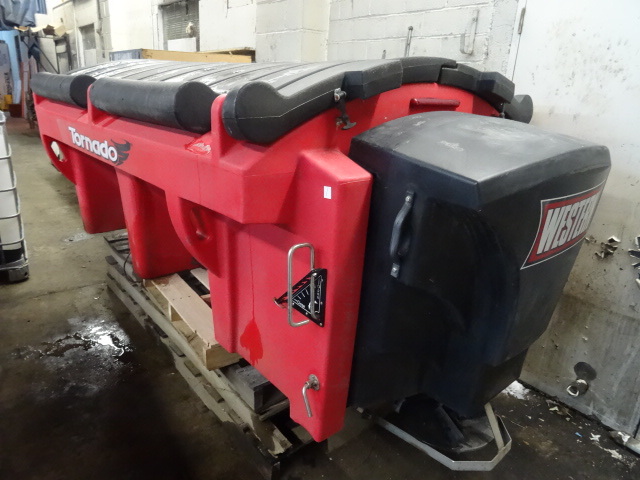 Western Tornado Salt Sand Spreader 1.5 Cu Yard 12 Volt System. Removed From Vehicle this Winter. Has not been used since last season. Vibrator has Corroded off. Needs a new one. Will work without