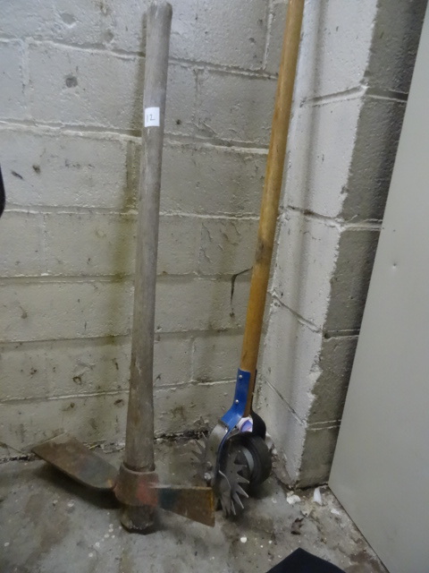 Lawn Edger and Pick Axe