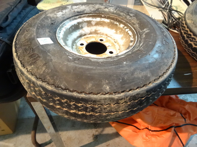 5-70-8 Trailer Tire and 4 Hole Rim
