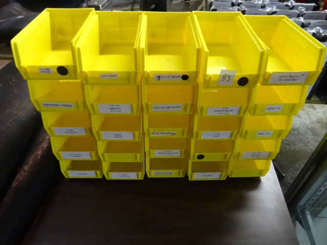 25 Hardware Bins 7 X 4