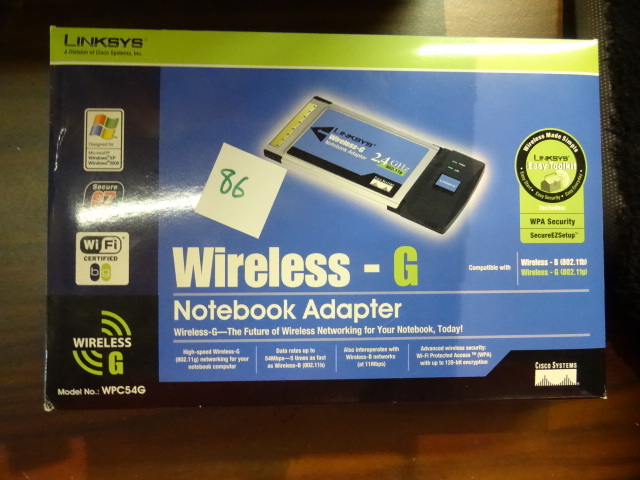 Linksys Wireless G Notebook Adapter