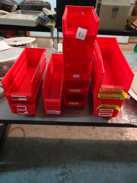 Misc Hardware Bins Qty 17