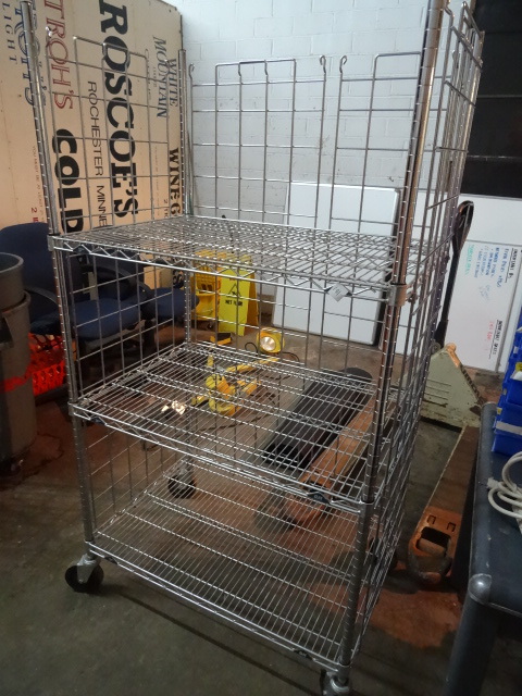 Metro Wire Shelf Cart on Wheels