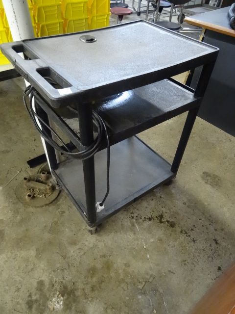 Luxor Media Cart with Built in Outlet
