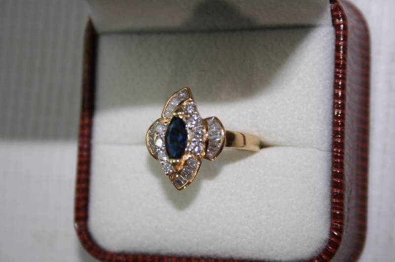 Sapphire and Diamond Ring