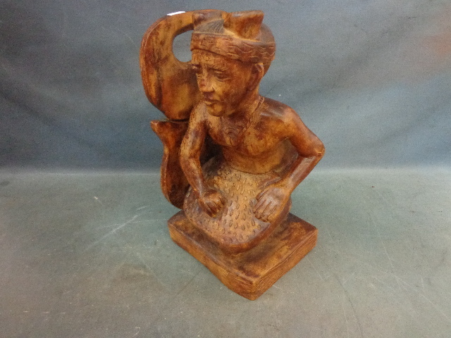 lot 53 image: American Native Wooden Sculpture