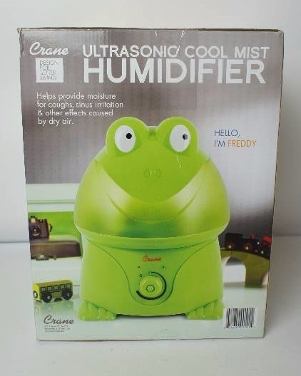 lot 6 image: Crane Ultrasonic Cool Mist Humidifier - Frog