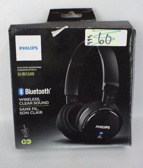 lot 60 image: Philips Wireless Bluetooth Headphones