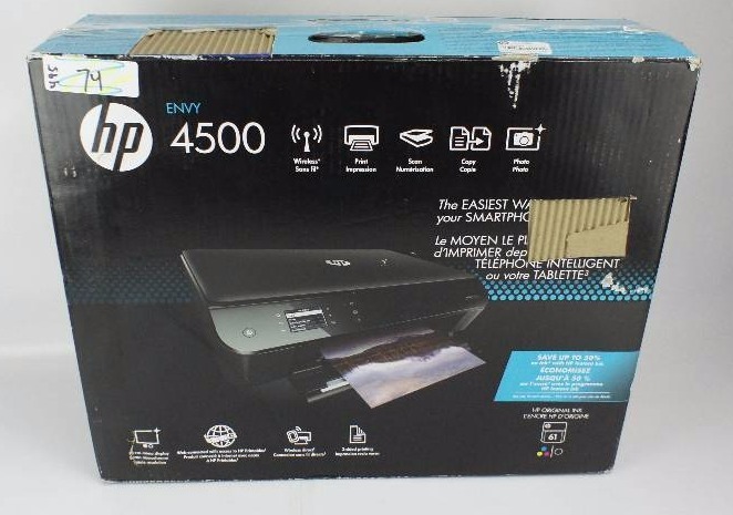 lot 74 image: HP Envy 4500 Wireless All-in-One Color Photo Printer