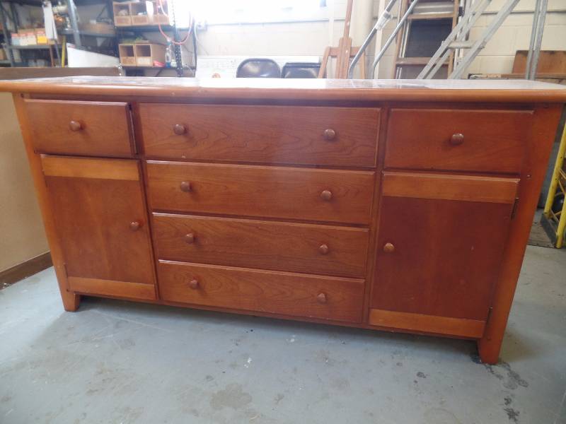 Wooden Six Drawer Dresser