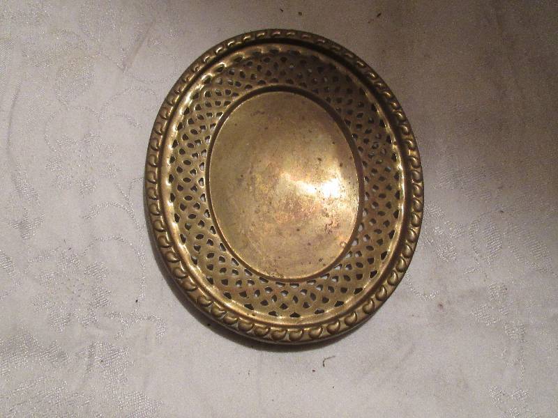 vintage brass tray
